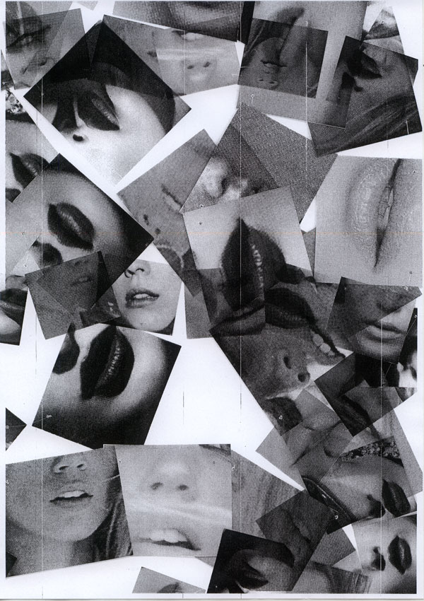 Collage of photocopied mouths